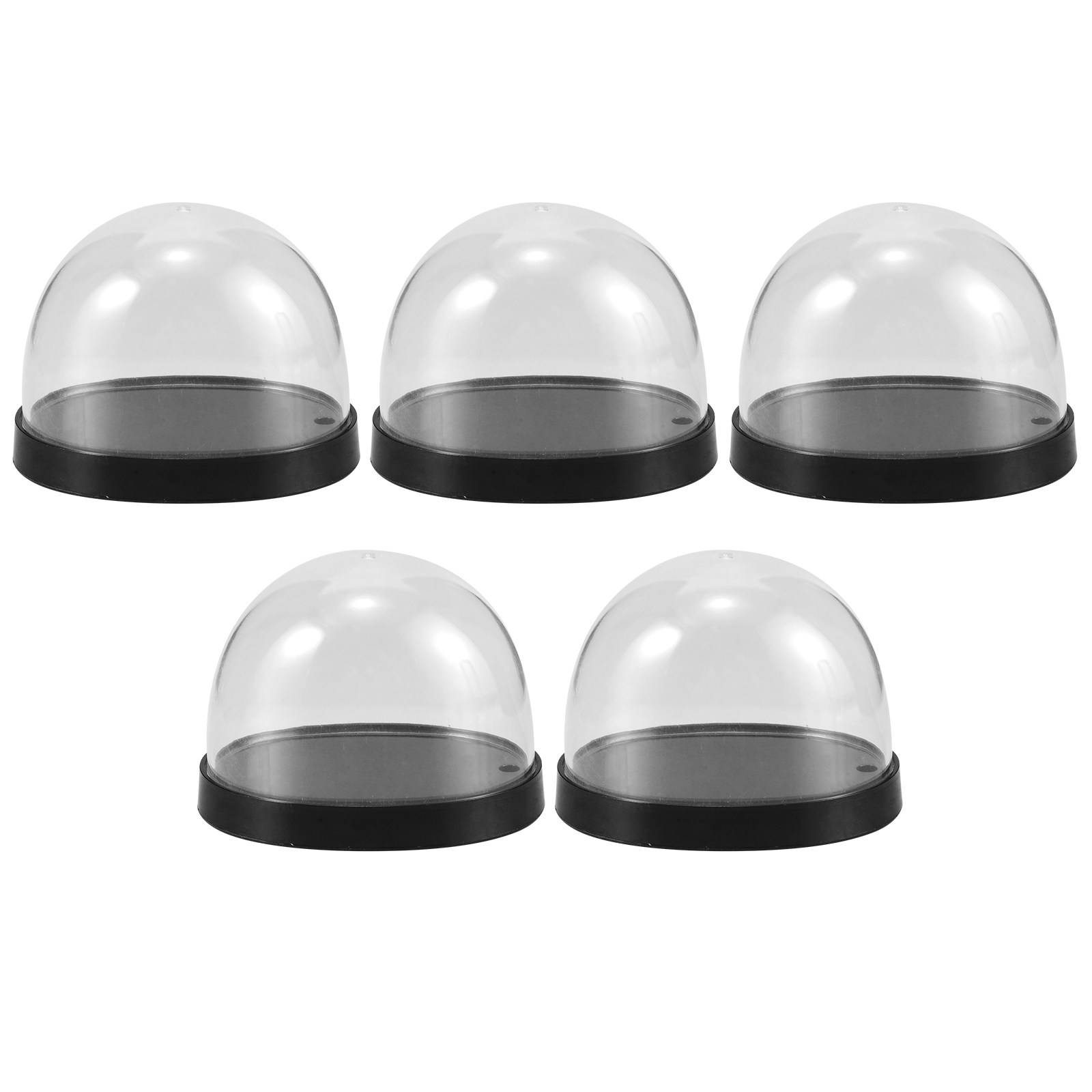 Plastic Dome Clear - 5 Sets Hochtransparente Kunststoff-Glockenhaube für Blumen,