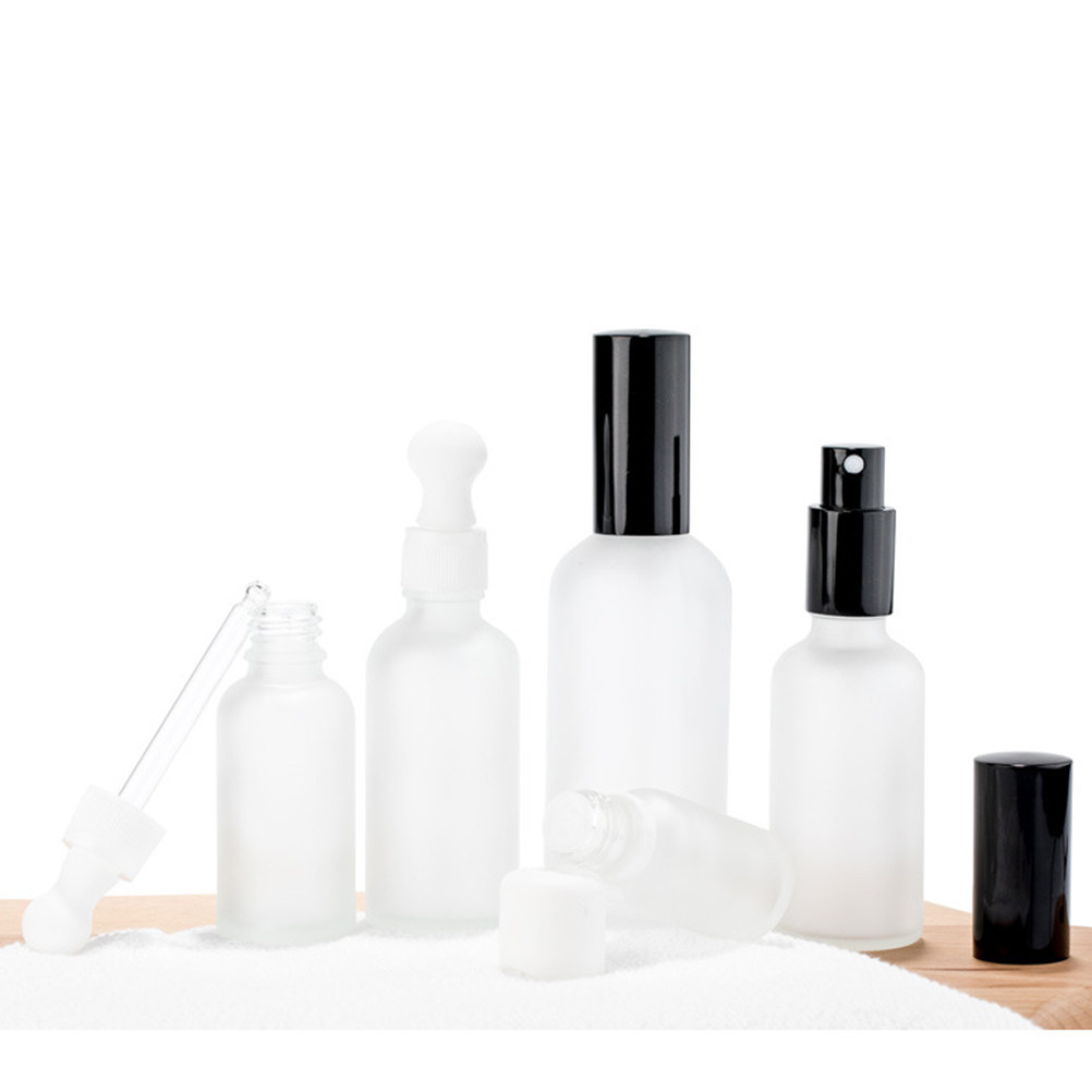 Misting Bottle Fine - 2 Stück 100ml Mattglas-Sprühflaschen, Premium, ungiftig,