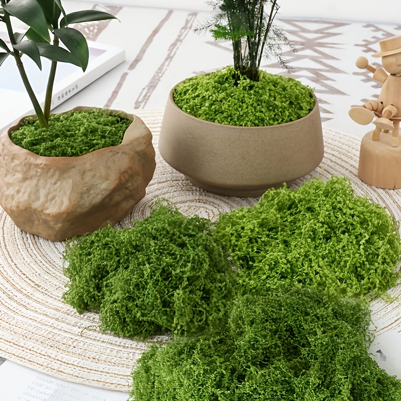 Sphagnum Moss Dry - Großpackung, realistisches künstliches Moos, natürlicher Rasen