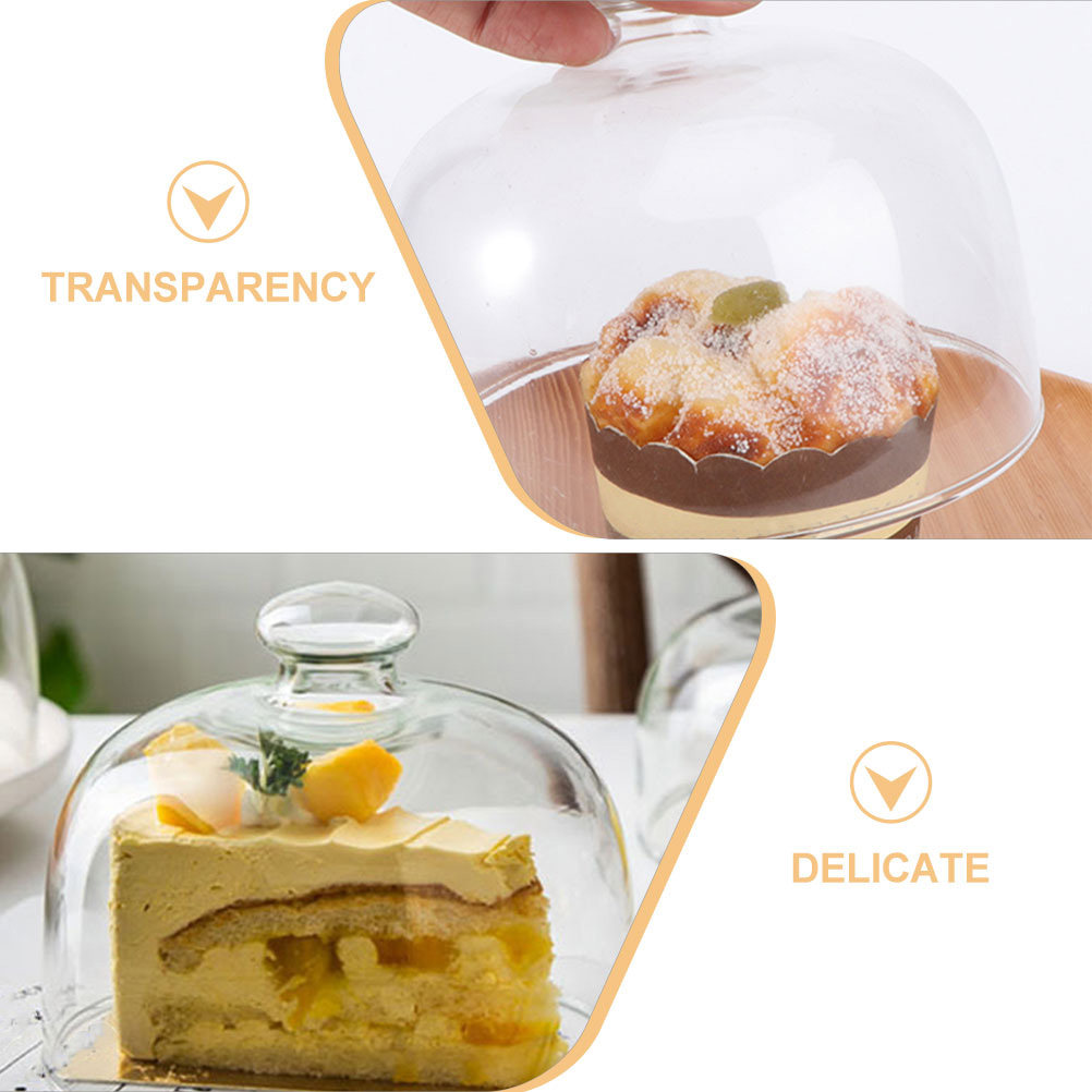 2 Stück Klare Glas-Kuchenglock – Plastic Dome Clear Bewertung und Preis